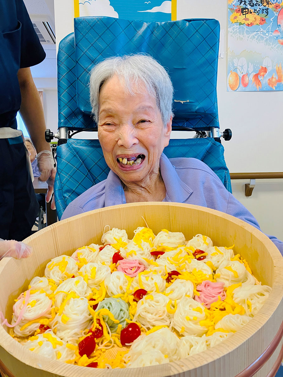 そうめんレク♪